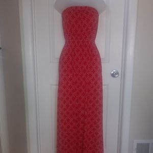 Lucky Red Sleeveless Maxi Dress